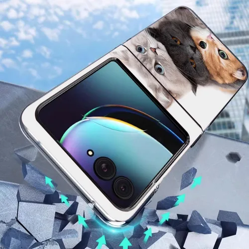 Vista 4 de Razr Plus 2023 - Funda protectora rígida a prueba de golpes para Motorola Razr+ 2023/Razr Plus 2023
