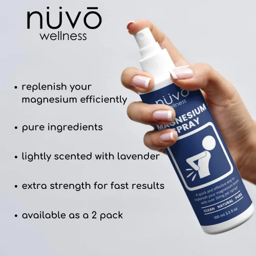 Vista 7 de Spray de aceite de magnesio con MSM - Rocíalo con magnesio - Fórmula transdérmica de acción rápida para relajar los músculos - Ligeramente perfumado
