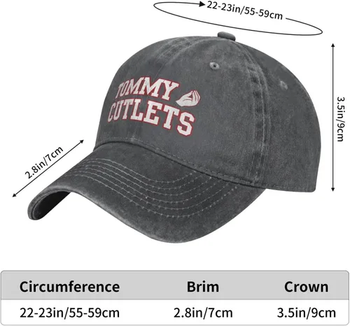 Vista 6 de Tommy Cutlets Sombrero Hombres Papá Sombreros Gorra Vintage