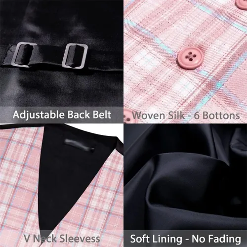 Vista 5 de Men's Vest Four Seasons Business Jacket Fashion Casual Classic Slim Single Breasted