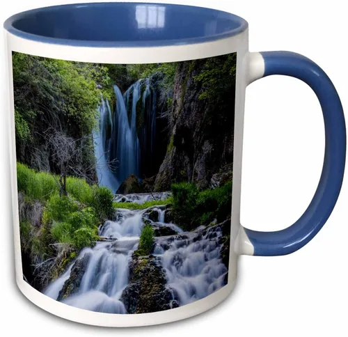 Vista 12 de 3dRose Tunnel on Iron Mountain Road at Sunset 11oz Two-Tone Black Mug