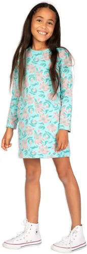 Vista 2 de Mightly Vestidos de manga larga para niña, paquete de 2 unidades, algodón orgánico, para la escuela de niños pequeños y niños, fiestas