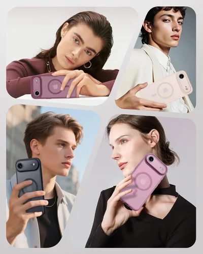 Vista 91 de TOCOL Funda para iPhone 11, compatible con Magsafe, protección completa de cámara, imanes integrados, protección contra caídas, funda translúcida
