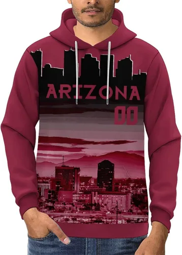 Vista 52 de Custom Football Hoodies City Night Skyline Personalized Sweatshirt Name Number Fan Gift Pullover for Men Women Youth