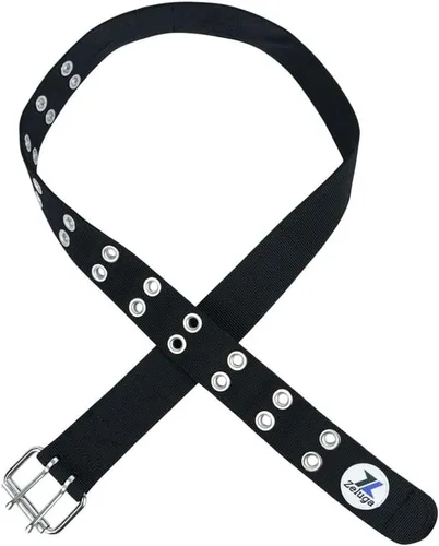 Vista 2 de Zeluga 20-263 Pequeño a Grande Perfil Delgado Python Heavy Duty Cinturón Utilidad Grueso, Negro