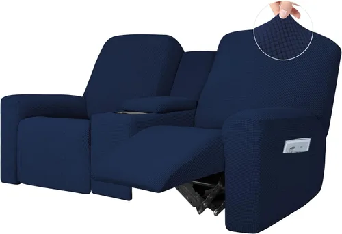 Vista 10 de Easy-Going - Sofá biplaza reclinable de 1 pieza con funda para consola central