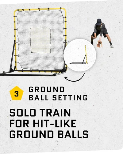 Vista 6 de SKLZ Fielding Trainer - Baseball, Softball & Volleyball Rebounder Net. Enhanced Solo Fielding Practice for Skill Development. High-Performance