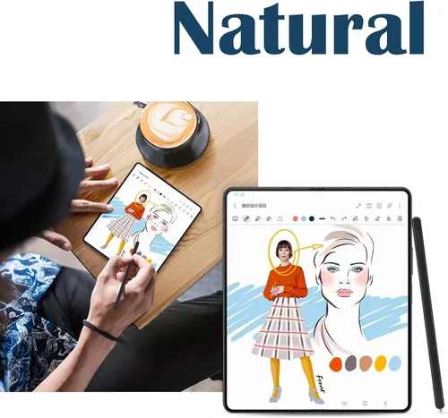 Vista 6 de Galaxy Z Fold 5/6 Stylus Pen Fold Edition para Samsung Galaxy Z Fold5 5G Slim S Pen Galaxy S Pen 5/6 Fold Edition Touch Stylus EJ-PF946BBEGWW