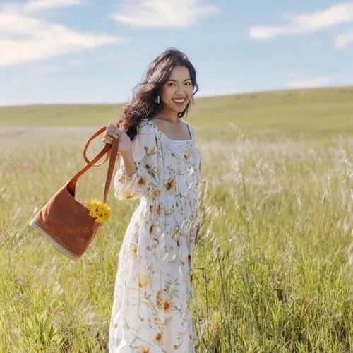 Vista 4 de Sole Purpose Amelia - Bolso bandolera de ante para mujer