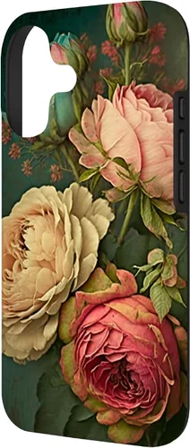 Vista 2 de Boho Shabby Chic Bohemian Roses Vintage Funda con diseño de flores y flores para iPhone 17