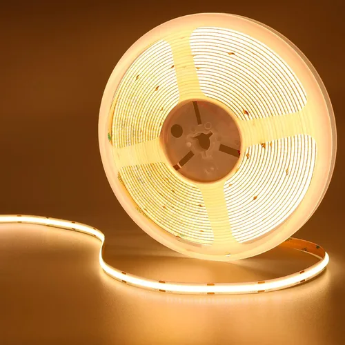 Vista 17 de Tira de luz LED COB DC de 24 V, blanco natural, 4000 K, 2400 LED, 16.4 pies, CRI 93+ 4500 lm, brillo uniforme, flexible, IP20, no impermeable, cinta