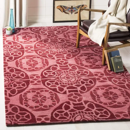 Vista 26 de SAFAVIEH Wyndham Collection - Alfombra decorativa de 2 x 3 pies, beige y azul, hecha a mano, lana moderna, ideal para zonas de alto tráfico