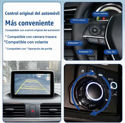 Vista 4 de HMYC Kit de reacondicionamiento inalámbrico Carplay de Mazda, TK78-66-9U0C concentrador USB OEM compatible con sistema MZD Connect compatible
