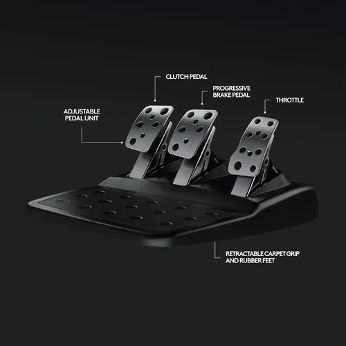 Vista 7 de Volante para juegos de carrera Logitech G920 (941–000121), Negro