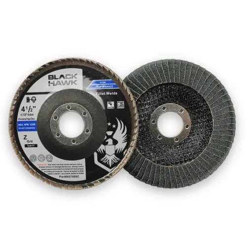 Vista 3 de Discos de solapa de soldadura con borde curvado de circonio, 4-1/2 "x 7/8" - Paquete de 5 (grano 40)