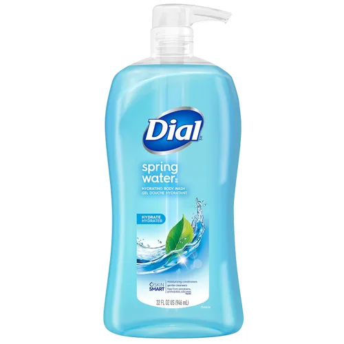 Vista 2 de Dial Gel de baño, agua de manantial, 32 onzas líquidas y gel de baño, mima y disfrute, seda y magnolia, 32 onzas líquidas y gel de baño, calma