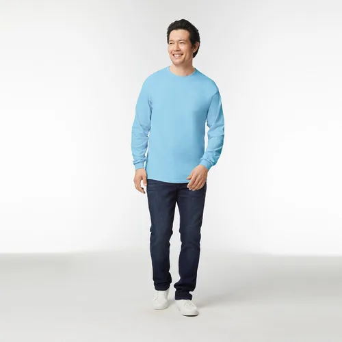 Vista 145 de Gildan - Camiseta de manga larga de algodón ultra estilo G2400 para adultos, paquete múltiple