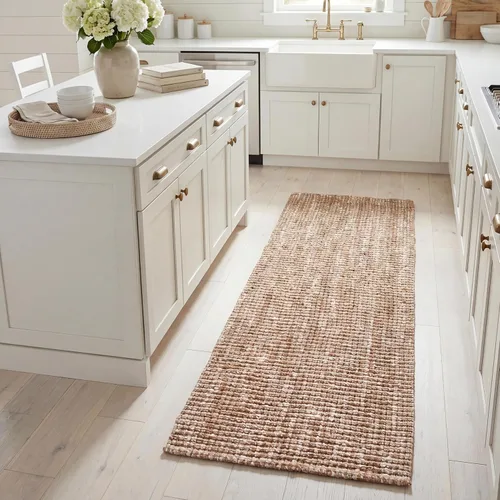 Vista 30 de SAFAVIEH Alfombra 2x3 - Colección de fibra natural - Marrón, yute hecho a mano, estilo granja, textura gruesa de pelo grueso (NF447D)