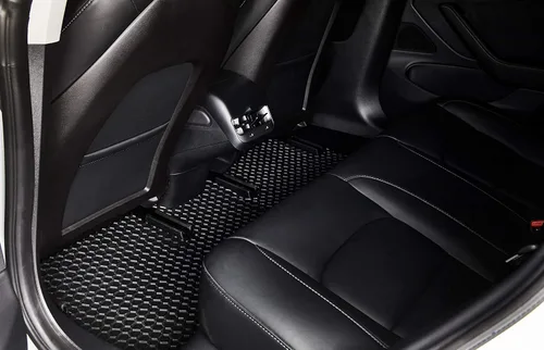 Vista 4 de TOUGHPRO Juego de accesorios de alfombrillas (primera fila + 2ª fila) para Honda Fit All Weather Heavy Duty (fabricado en Estados Unidos), goma