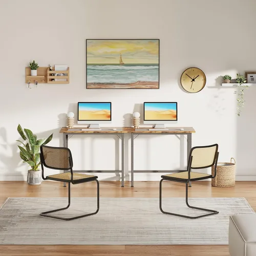 Vista 6 de COTUBLR - Escritorio pequeño de 24 pulgadas, escritorio compacto para computadora para espacios reducidos, mesa pequeña y sencilla para dormitorio