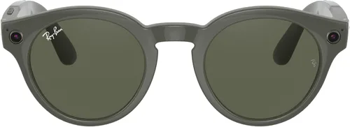 Vista 7 de Ray-Ban Unisex Sunglasses Black Frame, Green Lenses, 48MM Azul