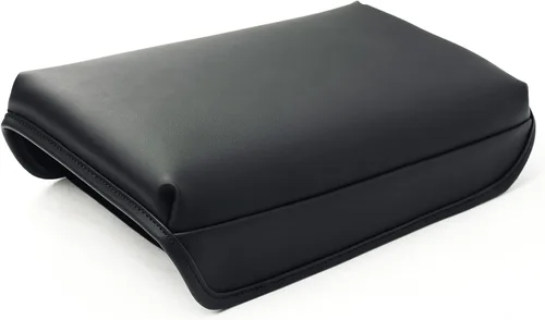 Vista 6 de KMMOTORS Funda para consola central modelo Y, modelo 3 negro básico, cojín para reposabrazos, protector de consola, cuero vegano, accesorios