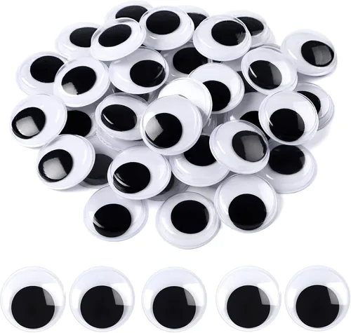 Vista 7 de JULMELON - 500 unidades de ojos adhesivos Googly Eyes Google Wiggle Eyes para manualidades