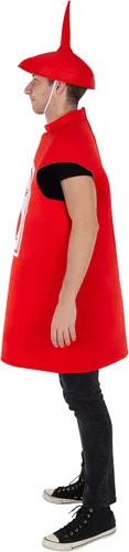 Vista 3 de Dress-Up-America - Disfraz de botella de ketchup Tomate Ketchup Unisex Dress Up Tallas para niños y adultos (adulto)