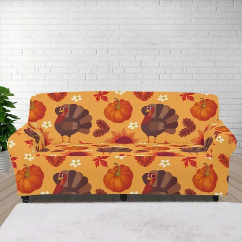 Vista 16 de Boatee Fundas de sofá de 1 pieza con diseño de copo de nieve azul, fundas elásticas para sofá, 1 cojín, protección de muebles, decoración para sala