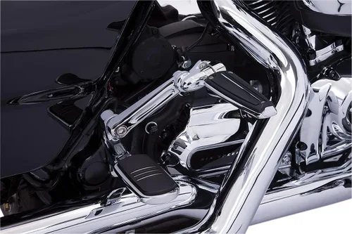 Vista 3 de Soportes ajustables para clavijas de confort para pasajeros (negro) para Harley Davidson