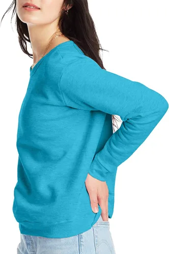 Vista 3 de Hanes Ecosmart - Sudadera de cuello redondo con muesca en V para mujer