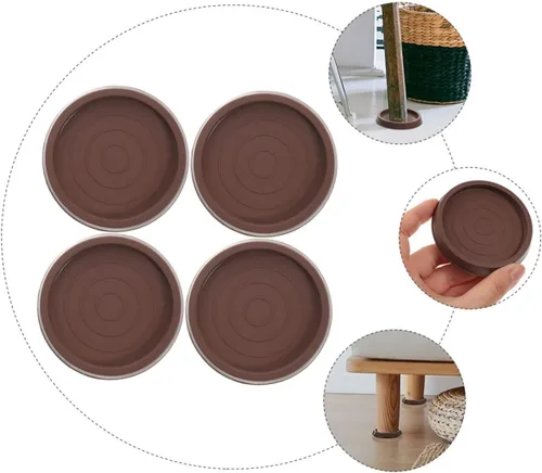 Vista 4 de STOBOK Almohadillas protectoras para patas de muebles, protectores de pies de silla, cubiertas de patas de piso de madera dura, tapas de pies