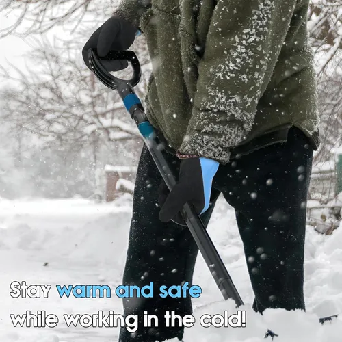Vista 4 de HANDLANDY Waterproof Work Gloves for Cold Weather, Insulated Winter Work Gloves with Grip for Men Women - 2 Pair