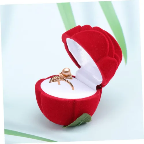 Vista 5 de LABRIMP Caja de almacenamiento de joyería organizador de joyas organizador de joyas cajas de almacenamiento de joyas caja de embalaje de viaje rosas