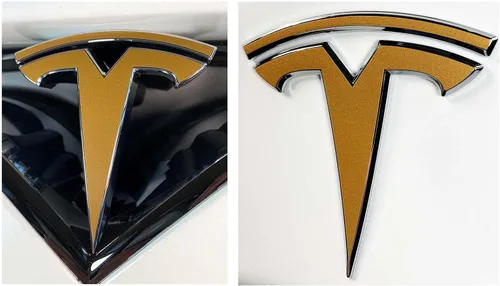 Vista 36 de Calcomanía con logotipo para Tesla Model S, Nosecone, juego de 14 piezas (verde brillante)