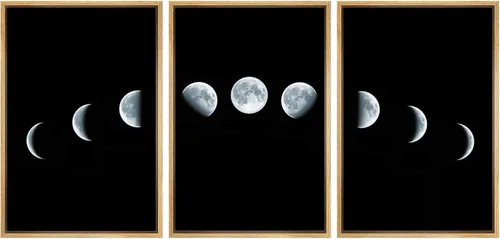 Vista 67 de wall26 Lienzo enmarcado para pared, juego de arte de noche estrellada sobre montañas, cielo nocturno tranquilo, naturaleza, desierto, fotografía