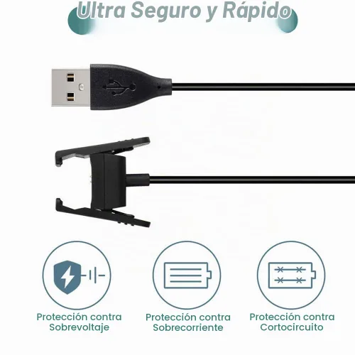 Vista 4 de Kissmart Cargador para Fitbit Charge 2 Fitness Activity Tracker