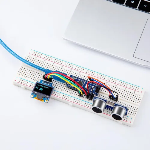 Vista 5 de ELEGOO Tableros Nano V3 con cables USB Mini-B, ATmega328P, CH340, paquete