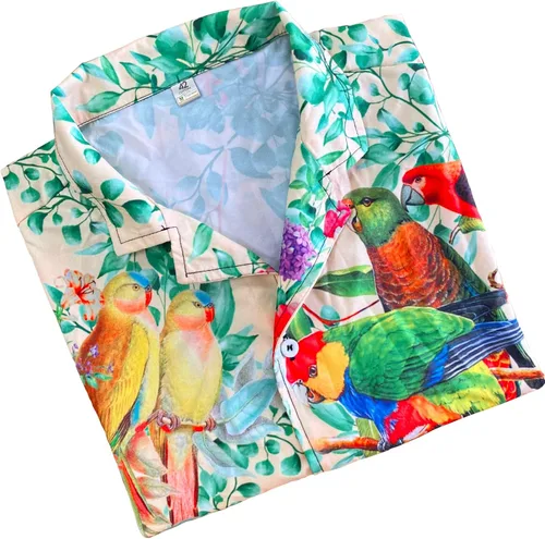 Vista 4 de NETHOUSE Divertida camisa hawaiana de pavo de Acción de Gracias para hombre, camisa de calabaza de pavo de otoño Yall, regalo de camisa de playa