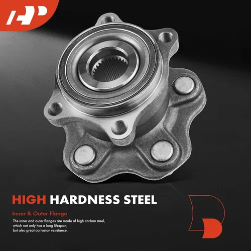 Vista 5 de A-Premium Cojinete de rueda trasera y conjunto de cubo con 5 orificios compatible con Infiniti FX35 2003-2009, FX45 2003-2008, G3, con brida de 29