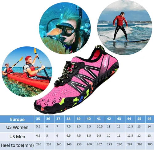 Vista 7 de Zapatos de agua para hombre zapatos de agua para mujer zapatos de playa para hombre y mujer zapatos de agua zapatos de natación zapatos de piscina