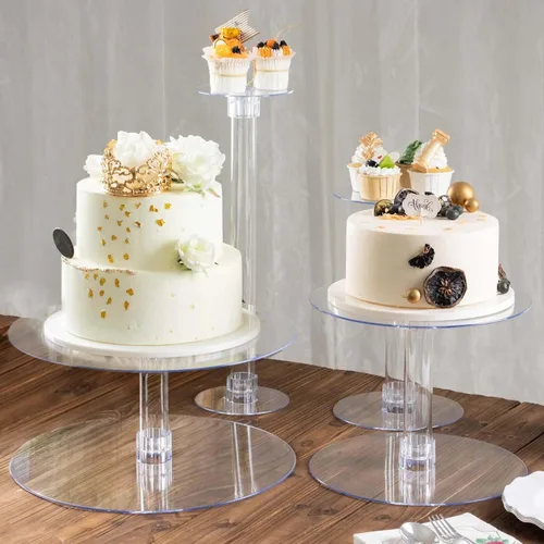 Vista 14 de Efavormart - Soporte para decoración de postres de 2 niveles de 18 pulgadas para cumpleaños, Navidad, fiesta, boda