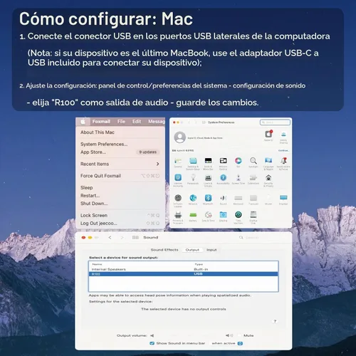 Vista 8 de SOULION - Altavoces de computadora para monitor de escritorio USB Plug & Play, color blanco