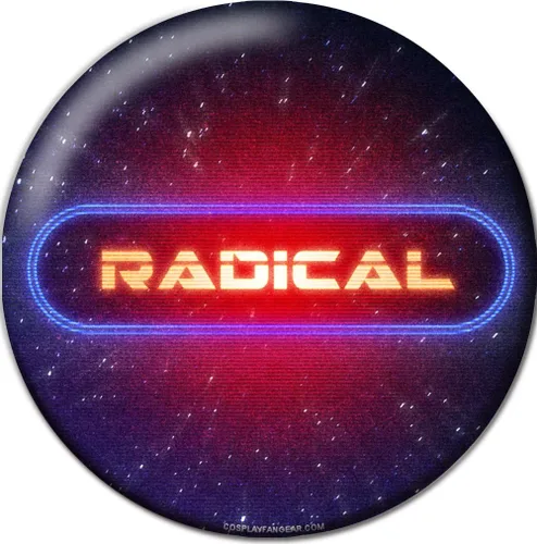 Vista 4 de Retro 80s Synthwave Pinback Botón Badge Set Bundle