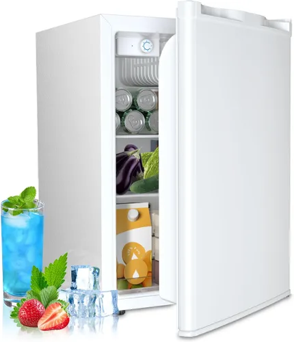 Vista 10 de Electactic Refrigerador compacto de 2.56 pies cúbicos con puerta individual reversible, NEGRO