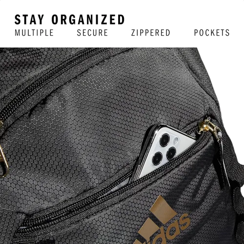 Vista 3 de adidas - Mochila Excel 6, Negro, dorado