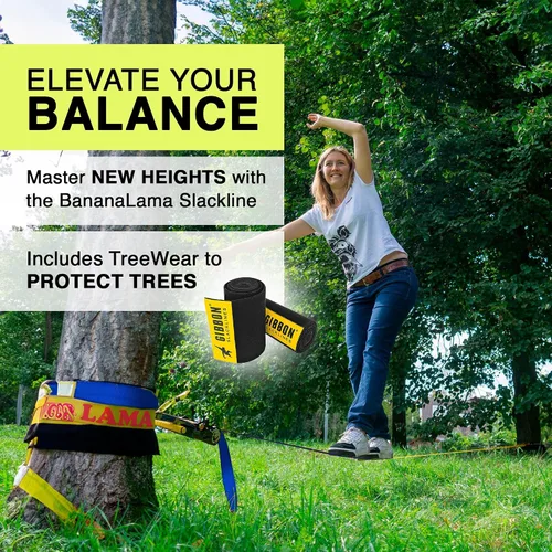 Vista 5 de Gibbon Banana Lama Treewear Set Slackline, XL