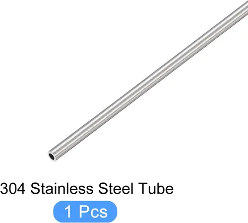 Vista 5 de METALLIXITY Tubo de acero inoxidable 304 (0.039 in de diámetro exterior x 0.008 in de pared T x 11.811 in de largo), tubo recto - para muebles
