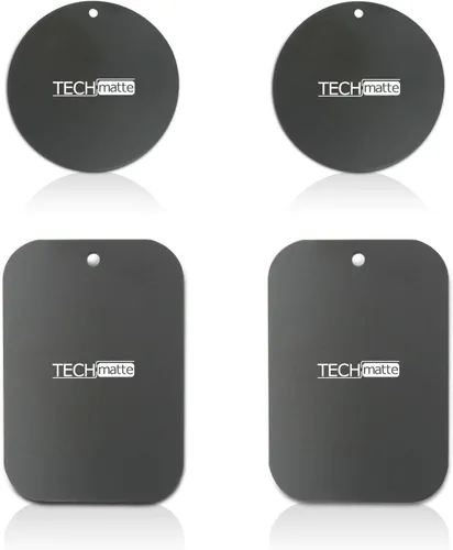Vista 3 de TechMatte MagGrip - Kit de reemplazo de placa metálica para montaje magnético universal para coche