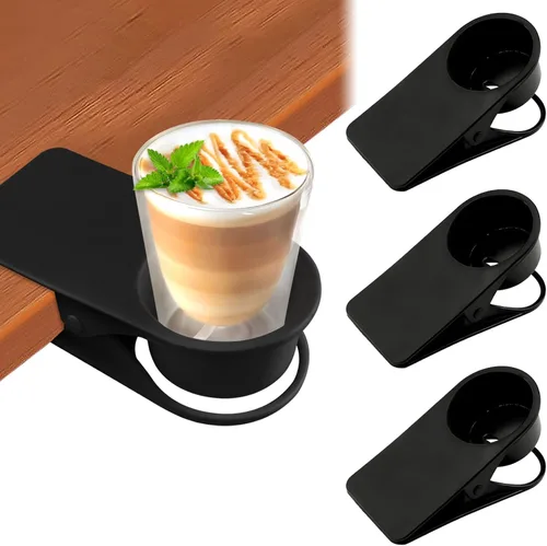 Vista 18 de Soporte para tazas de bebida, soporte para botellas de escritorio Kalolary DIY, abrazadera de vidrio, clip de platillo de almacenamiento, soporte 1